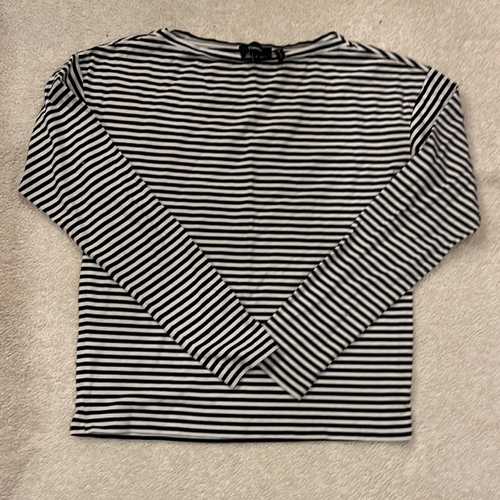 Theory shirt. Blue and white stripes. Size S